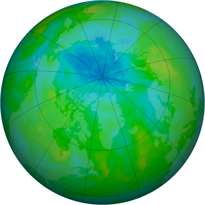 Arctic ozone map for 18 August 2002